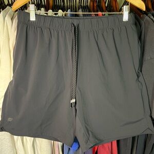 Fabletics Men's Fundamenfal Black Athletic Shorts L